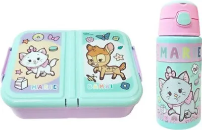 Produktbild von Disney Marie Bambi 2 tlg Set Brotdose 3 Kammern Alu-Trinkflasche 500 ml