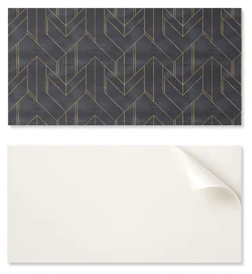 Obrázok produktu pre Samolepiaca doska s potlačou – ideálna do kuchyne, 100 x 50 cm, s geometrickými vzormi a tvarmi