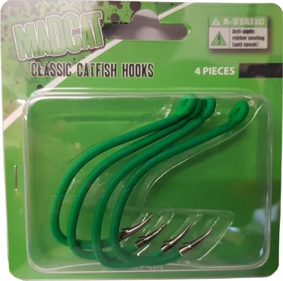Produktbild von Madcat A-Static Classic Catfish Hooks - 4 Wallerhaken, Größe:4/0