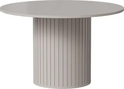 Produktbild von Selsey Zante - Esstisch rund mit Säulenfuß, graubeige, 120 cm