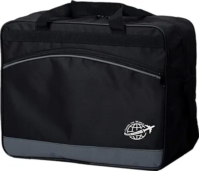 Produktbild von BAMBINIWELT Reisetasche HANDGEPÄCK Boardgepäck Flugzeug 40x20x25 40x30x20 zb Ryanair Wizzair (groß, schwarz-grau 40x30x25)