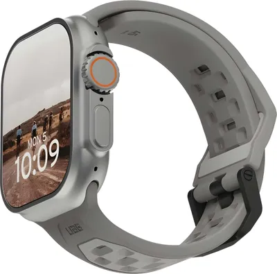 Zdjęcie produktu dla Urban Armor Gear 194002113636, Pasek od zegarka, Apple, Ultra 2, Ultra, 9, 8, SE 2, 7, 6, 5, 4, 3, 2, 1, SE, Silikon, Stal nierdzewna, Czarny