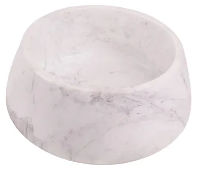 Productafbeelding van Elegante Marmeren Schaal, 28 cm, Wit en Modern
