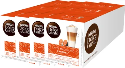 Produktbild von Nescafé Dolce Gusto Latte Macchiato Caramel | 12 Portion á 8 Portionen