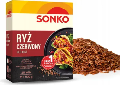 Obrázek produktu pro Sonko Ryż czerwony pełnoziarnisty 2 x 100 g