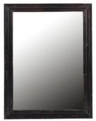 Produktbild von Casa Padrino Landhausstil Spiegel Vintage Schwarz 73 x 4 x H. 100 cm - Massivholz Wandspiegel - Landhausstil Möbel