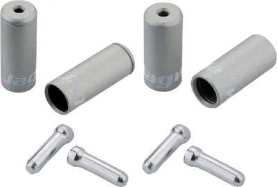 Produktbild von Jagwire Pro Universal Bremszugendkappe Für Fahrrad 20 Einheiten Silber 5 mm Silber 5 mm