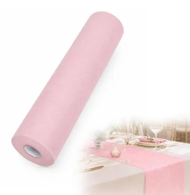 Immagine prodotto di Tovaglia in tessuto non tessuto, lunghezza 25 metri, larghezza 30 cm, colore verde eucalipto (rosa)