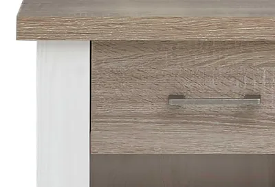 Produktbild von Nachtkommode weiße Pinie & Trüffel - zwei Schubladen