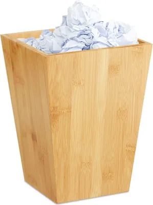 Image de Corbeille à papier en bambou