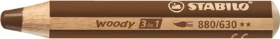 Produktbild von STABILO Multitalentstift woody 3 in 1 rund braun