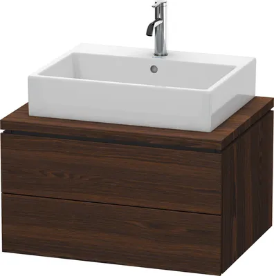 Produktbild von Konsolenunterschrank L-CUBE 400x720x547mm nussbaum gebürstet nussbaum gebürstet