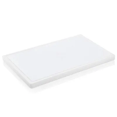 Produktbild von Schneidbrett m. Saftrille weiß 60 x 40 x 3cm Hackbrett Arbeitsplatte Polyethylen
