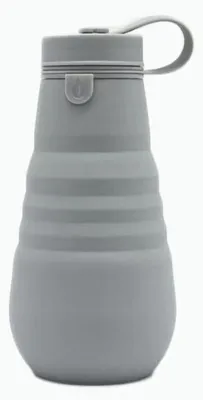 Image de Bouteille d'eau pliable en silicone 500 ml pour le sport et les voyages