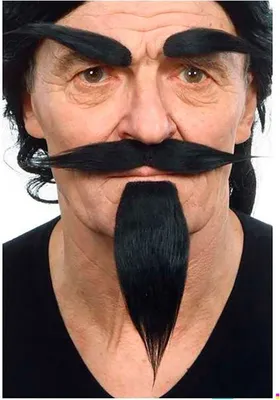 Produktbild von Mom Bigote Und Augenbrauenknopf Schwarz  Schwarz One Size