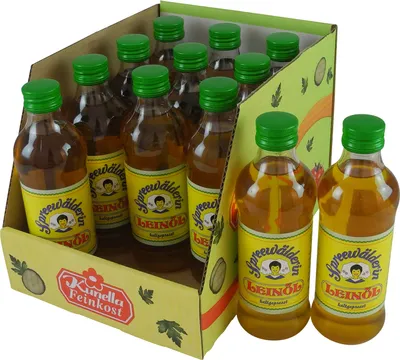 Produktbild von Spreewälderin Leinöl, kaltgepresst von Kunella Feinkost - 12er Set (12 Flaschen à 250 ml)