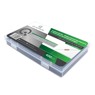 Produktbild von Quadrios 201711P001 Kohleschicht-Widerstand Sortiment axial bedrahtet 0.25 W 5 % 400 St