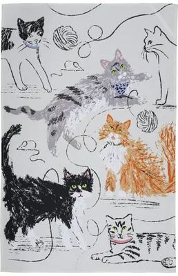 Produktbild von Geschirrtuch "Feline Friends" 100% Baumwolle
