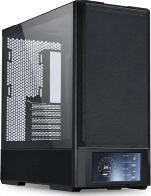 Produktbild von Lian Li LAN207DX, Midi Tower, PC, Schwarz, ATX, micro ATX, Mini-ITX, Stahl, Gehärtetes Glas, 18 cm