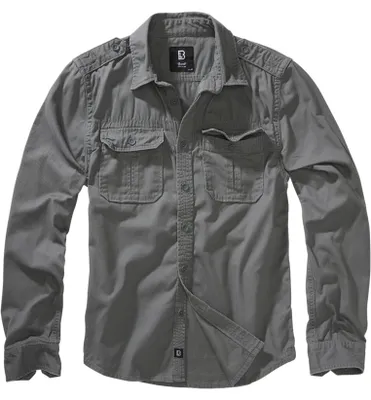 Obrázek produktu pro Pánská košile Brandit Vintage Shirt charcoal grey - M
