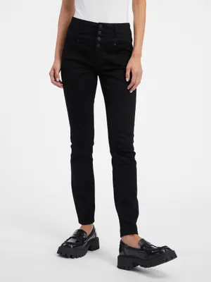 Obrázek produktu pro Černé dámské skinny fit džíny 34