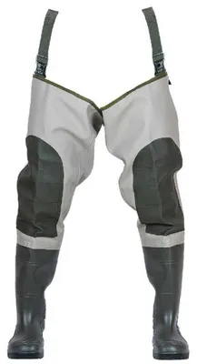 Image de Bottes de gué vert olive avec renforts genoux 41