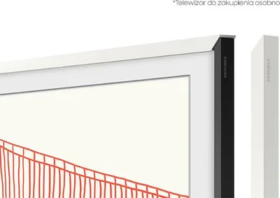 Produktbild von Samsung VG-SCFA50WTBXC, Rahmen, Weiß, Kunststoff, 127 cm (50"), Samsung, The Frame LS03A (2021) 50'' The Frame LS03B (2022-23) 50''