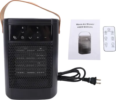 Produktbild von 1500W Tragbare Tischheizung mit Digitalanzeige, Elektrische Raumheizung mit PTC-Keramik-Schnellheizung, 20-45°C einstellbar, 70° Oszillation,