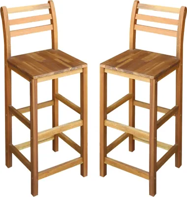 Obrázok produktu pre Barové stoličky 2 ks, akáciový masív