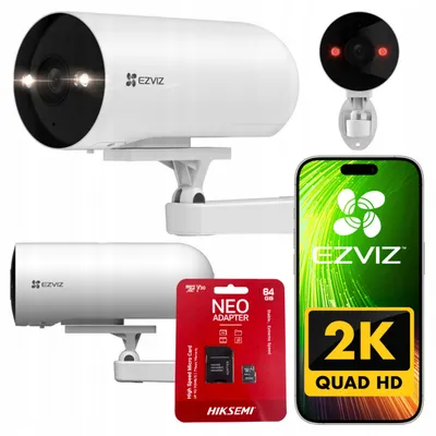 Produktbild von Ezviz CS-H5 2K PoE IP-Kamera mit 64GB Karte