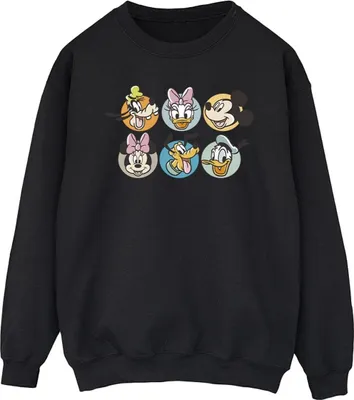 Produktbild von Disney - "Mickey Mouse and Friends" Sweatshirt für Herren BI40070 (S) (Schwarz)