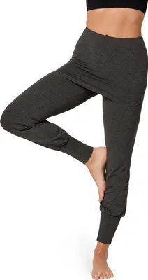 Produktbild von Bellivalini Damen Yogahose mit Rock Lang Bequeme Yoga Hose BLV50-275 (Dunkelmelange, XXL)