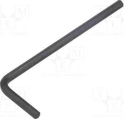 Image de 10 clés hexagonales, embout de 2,5 mm, longueur totale : 57 mm, référence 01123. Clés hexagonales et Torx