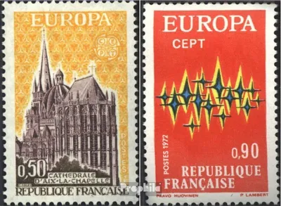 Produktbild von Briefmarken Frankreich 1972 Mi 1788-1789 (kompl.Ausg.) postfrisch Europa