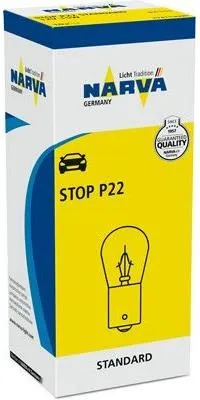 Productafbeelding van 1x Kogelvormige lamp NARVA, remlicht, gloeilamp, 12V, 15W, artikelnummer 174113000