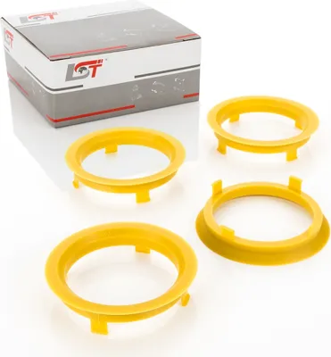 Produktbild von 4x Zentrierringe Gelb Alufelgen Ø 70,1mm - 60,1mm für MAZDA HONDA LEXUS SUZUKI