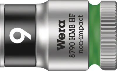 Produktbild von WERA Außensechskant-Steckschlüsseleinsatz SW 9 x x 17,5 mm