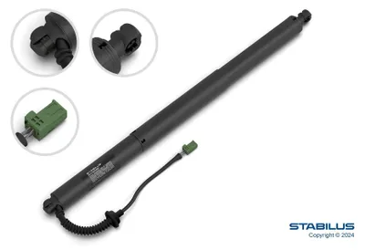 Imagen del producto de Motor eléctrico para la puerta trasera, con una altura de elevación de 680 mm y una carrera de 198,5 mm, marca STABILUS, compatible con, entre otros, el PEUGEOT 5008