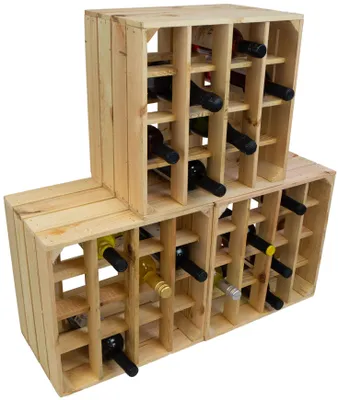 Produktbild von 3er Set Weinregal "16er" Natur