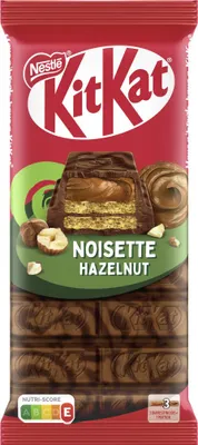 Zdjęcie produktu dla Nestle KitKat Tabletki Orzech laskowy chrupiący wafelek z mleczną czekoladą 99g