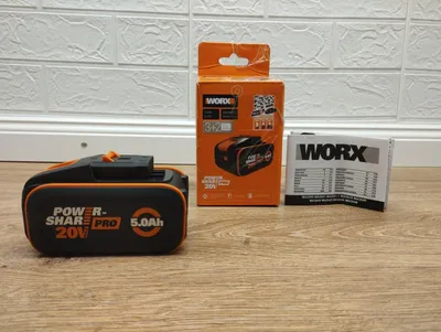 Zdjęcie produktu dla WORX WA3645, Bateria, 5 Ah, 20 V, WORX, Czarny, Pomarańczowy, Litowo-jonowa (Li-Ion)