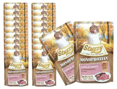 Zdjęcie produktu dla Mokra karma dla kota STUZZY Monoprotein Wieprzowina szynkowe 20x85g