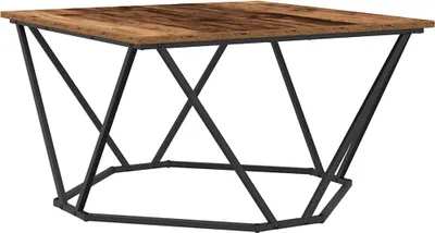 Zdjęcie produktu dla Stolik Kawowy Stare Drewno 80X80X45 Cm Lite Drewno Lumarko!