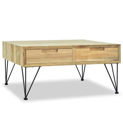 Produktbild von Couchtisch 80x80x40 cm Massivholz Teak