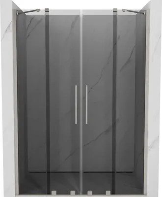 Produktbild von Mexen Velar Duo Schiebetüren 160 cm, grafit, gebürsteter Nickel - 871-160-000-42-97