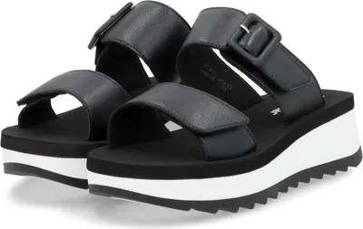 Produktbild von Rieker FSK Damen Sandalen Pantoletten schwarz 39