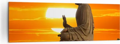 Produktbild von Bild auf Leinwand - Leinwandbild - tempel buddha - 160x50cm - Wand Bild - Wanddeko - Wandbilder - Leinwanddruck - Bilder - Kunstdruck - Wanddekoration - Leinwand bilder - Wandkunst - AB160x50-3532
