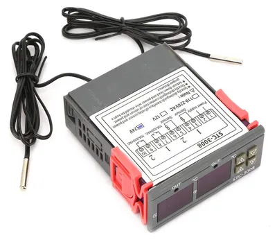 Digitaler Temperaturregler, Doppelanzeige, Doppelsonde, 24 V