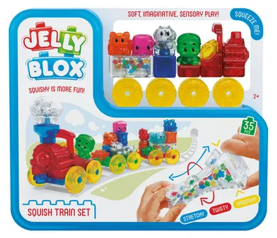Obrázek produktu pro Goliath Jelly Blox Squish Train Set, Sada na stavění, 2 rok/roky, 35 kusů