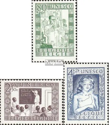 Produktbild von Briefmarken Belgien 1951 Mi 884-886 (kompl.Ausg.) postfrisch UNESCO